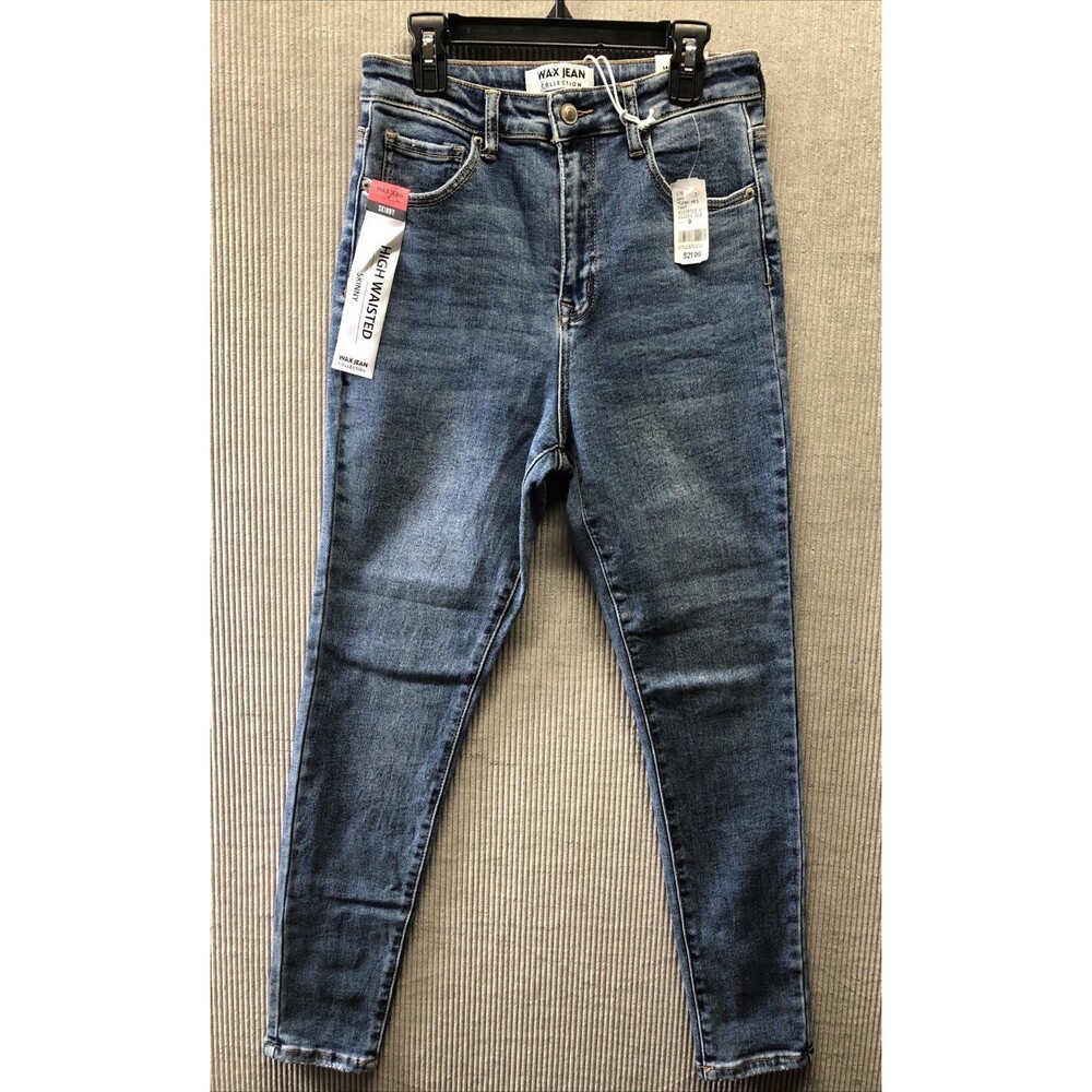 Wax Jean High Waist Skinny Jeans Womens 9/29 Distressed Stretch Y2K NWT